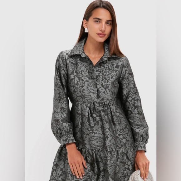 NWT Tuckernuck Emerald Mirasol Jacquard Alette Dress Size XXXL - Picture 2 of 6